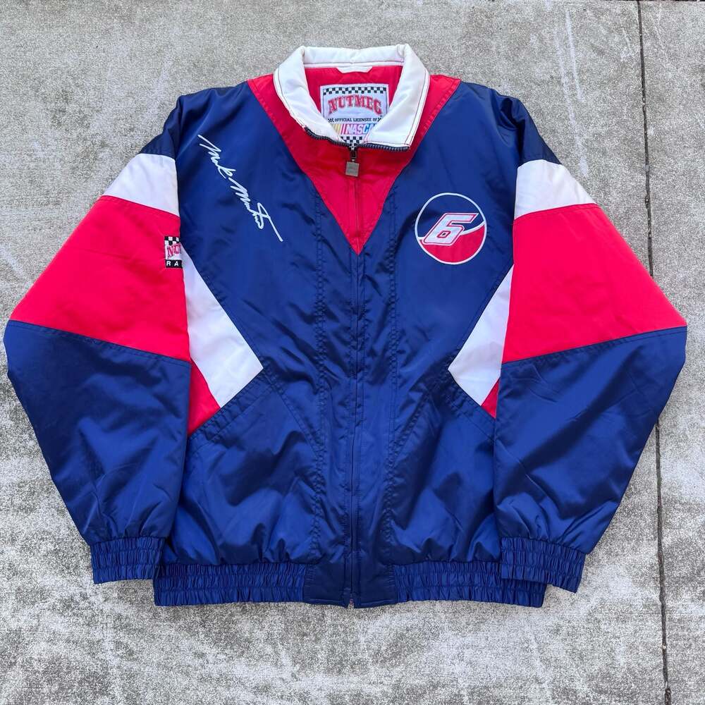 Vintage Nutmeg Mark Martin #6 NASCAR Windbreaker Jacket